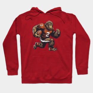 BigFoot American Football Player Hoodie